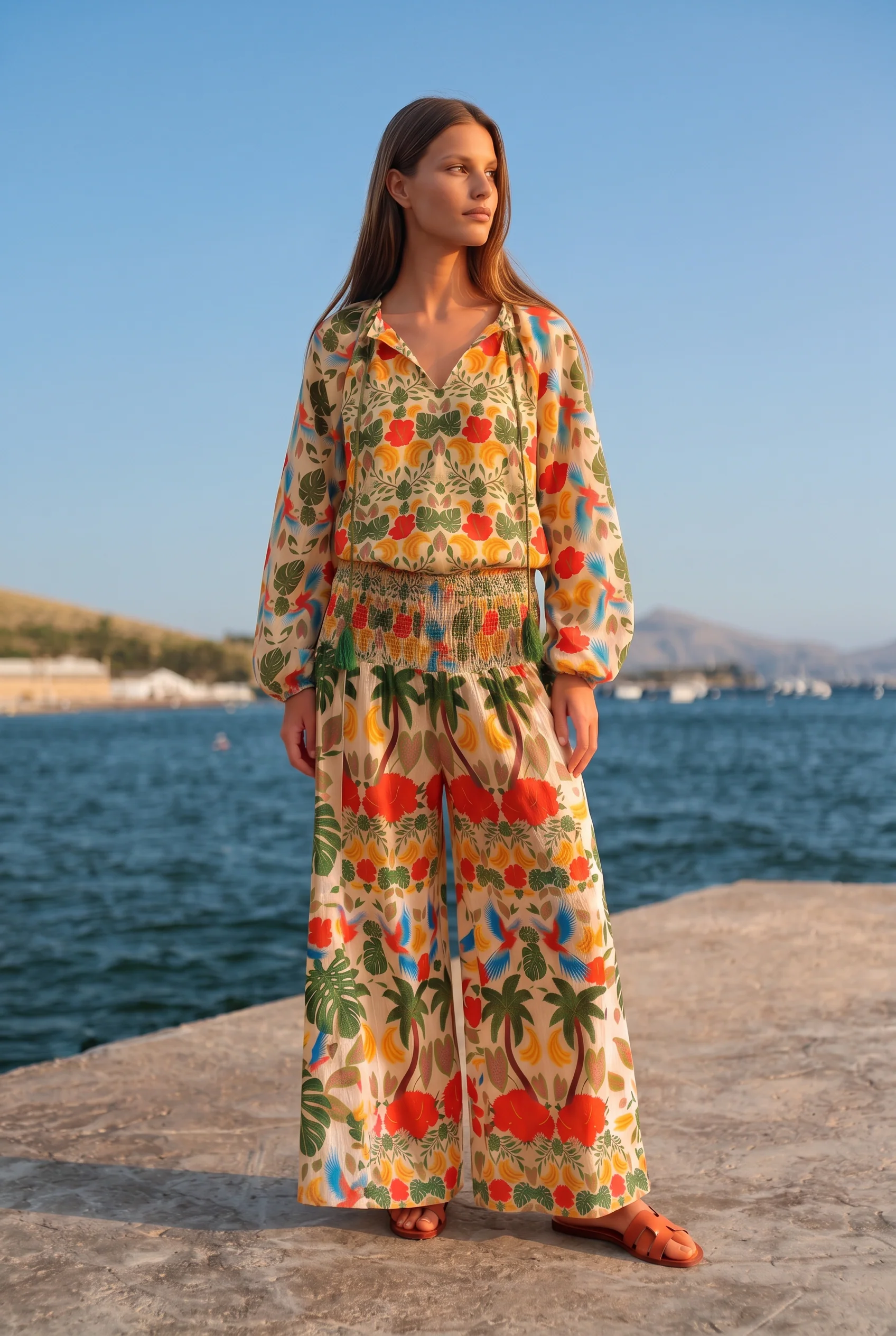 FALDA PANTALÓN TROPICAL RI251